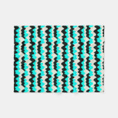 Turquoise Waves Fleece Deken (Voorkant (Horizontaal))