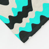 Turquoise Waves Fleece Deken (Hoek)