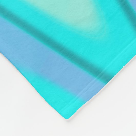 Turquoise Waves Fleece Deken (Hoek)