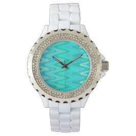 Turquoise Waves Horloge