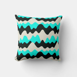 Turquoise Waves Kussen