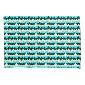 Turquoise Waves Kussensloop (Voorkant)