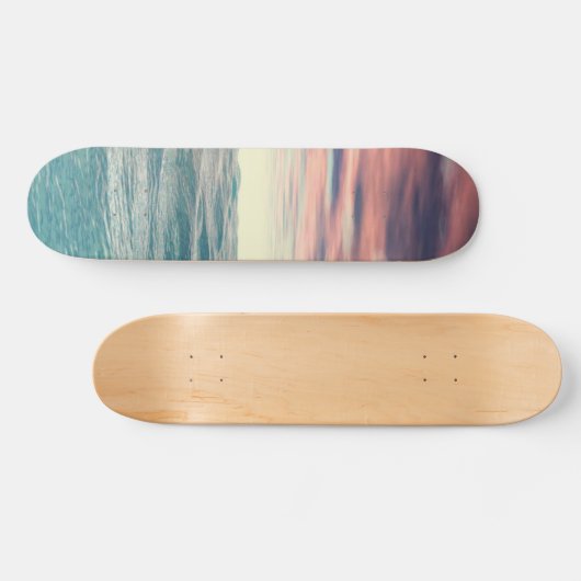 Turquoise Waves Persoonlijk Skateboard (Horizontaal)