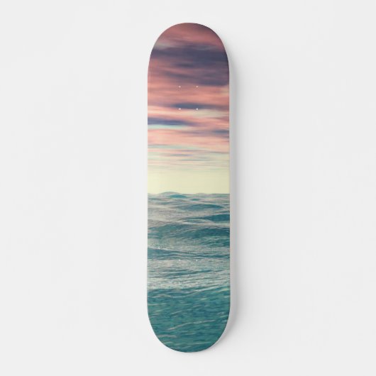 Turquoise Waves Persoonlijk Skateboard (Voorkant)