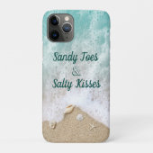 Turquoise Waves Sandy Toes Salty Kisses Case-Mate iPhone Case (Achterkant)