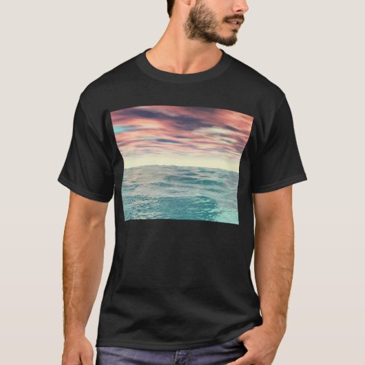 Turquoise Waves T-shirt (Voorkant)
