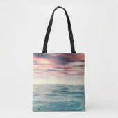 Turquoise Waves Tote Bag (Voorkant)