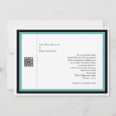 Turquoise Wedding Invitation Kaart (Voorkant)