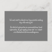 Turquoise Wedding Postponement Card Advieskaart (Achterkant)