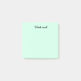 Turquoise Week-end Post-it® Notes