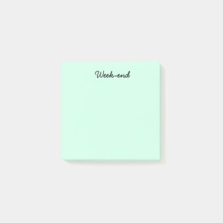 Turquoise Week-end Post-it® Notes