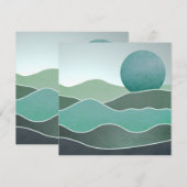 Turquoise wereldlandschap (Voorkant / Achterkant)