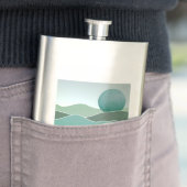 Turquoise wereldlandschap flacon (Voorbeeld)