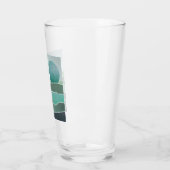 Turquoise wereldlandschap glas (Links)