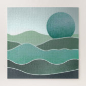 Turquoise wereldlandschap legpuzzel (Verticaal)