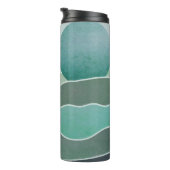 Turquoise wereldlandschap thermosbeker (Geroteerd rechts)