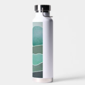 Turquoise wereldlandschap waterfles (Links)