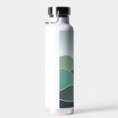 Turquoise wereldlandschap waterfles (Rechts)