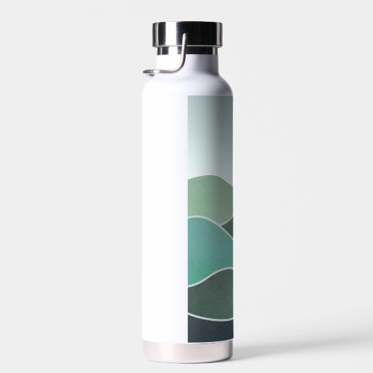 Turquoise wereldlandschap waterfles (Rechts)