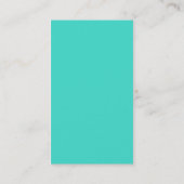 Turquoise wervelingen Visitekaartjes (Achterkant)