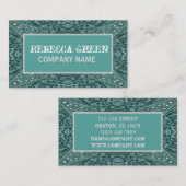 turquoise western land lederen mode cowgirl visitekaartje (Voorkant / Achterkant)