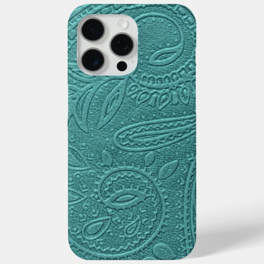 turquoise Western patroon met gereedschap Case-Mate iPhone Case (Achterkant)