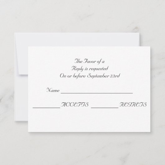 Turquoise Westerne Boots Wedding RSVP (Achterkant)