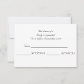 Turquoise Westerne Boots Wedding RSVP Kaartje (Achterkant)