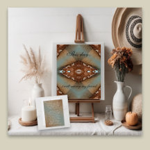 Turquoise Westerne Motif Wedding