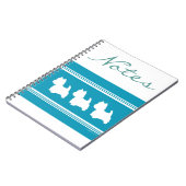 Turquoise Westies Notitieboek (Linkerzijde)