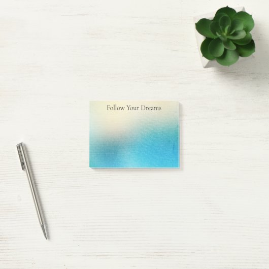 Turquoise White Aqua Blue Starfish Beach Wedding Post-it® Notes (Kantoor)