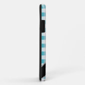 Turquoise & White Gingham custom iPhone 5 Hoesje (Achterkant/rechts)