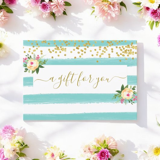 Turquoise White Gold Customer Cadeaubon