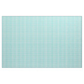 Turquoise White Houndstooth Pattern Fabric Stof (Fat Quarter)