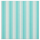 Turquoise & White Lines/Stripes Pattern Stof (Swatch)