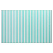 Turquoise & White Lines/Stripes Pattern Stof (Fat Quarter)