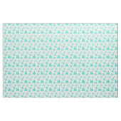 Turquoise White Nautical Coastal Boating Stof (Yard (91,4 cm))