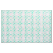Turquoise White Nautical Coastal Boating Stof (Yard (91,4 cm))
