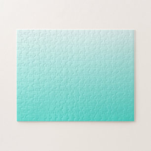 Turquoise White Ombre Legpuzzel