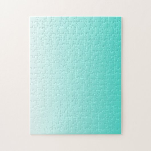 Turquoise White Ombre Legpuzzel (Verticaal)