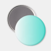 Turquoise White Ombre Magneet (Voorkant / Achterkant)