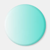 Turquoise White Ombre Magneet (Voorkant)
