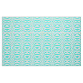 Turquoise & White Stylish Op Art Geometric Pattern Stof (Fat Quarter)