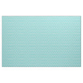 Turquoise White Trendy Chevron Pattern Fabric Stof (Yard (91,4 cm))