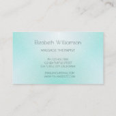 Turquoise White Turtles Appointment Card Visitekaartje (Achterkant)