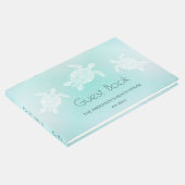 Turquoise White Turtles Gastenboek (Hoek)