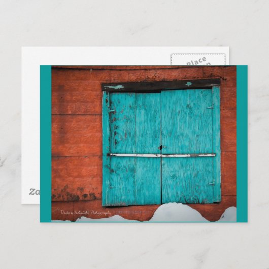 Turquoise Window in New Mexico winter. Briefkaart (Voorkant / Achterkant)