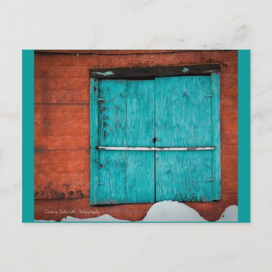 Turquoise Window in New Mexico winter. Briefkaart (Voorkant)