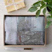 Turquoise Winterschuur Tissuepapier (Geschenk)