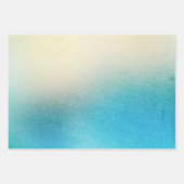 Turquoise Wit Aqua Blauw Strand Wit Zeester Inpakpapier Vel (Voorkant 2)